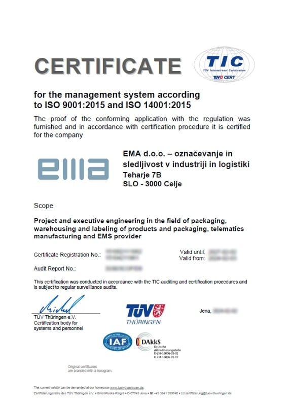 ISO-certificate